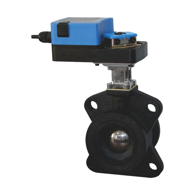 2-Way 65/80/100/125/150DN Hvac Cast Iron Control Spring Return Electric Motorized Ball Valve