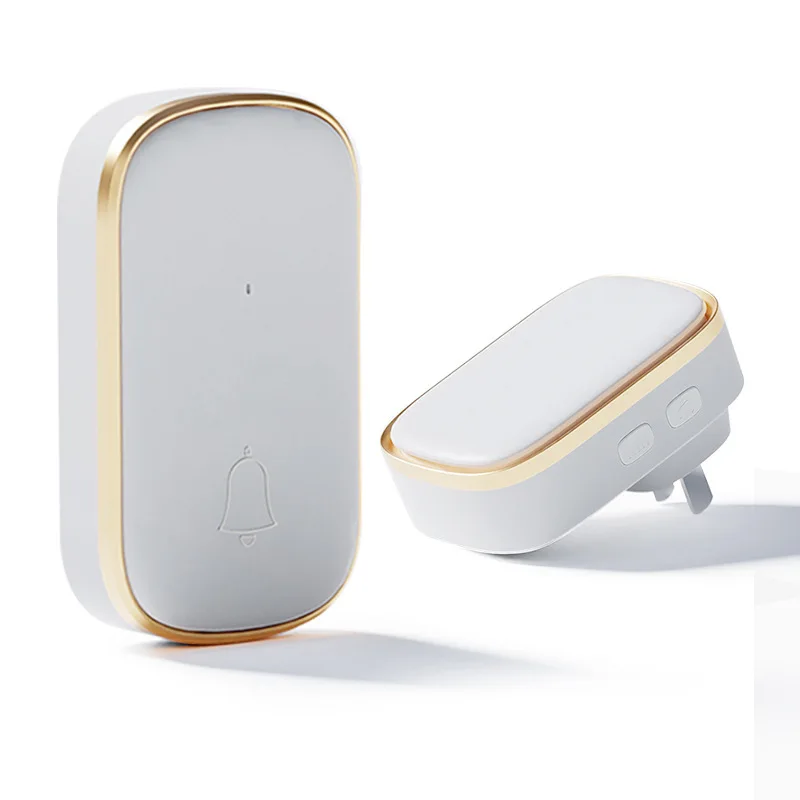 Hot selling EU UK US plug 150m 38 Ringtones Chime Remote Control IP44 Waterproof RF433 Ring Wireless Doorbell