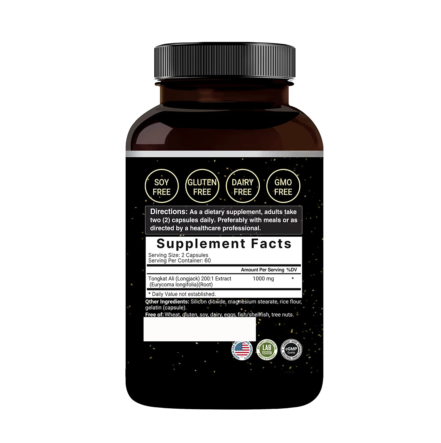 Private Label Oem Odm Natural Root Bulk Red Extract Tongkat Ali Capsules Pills