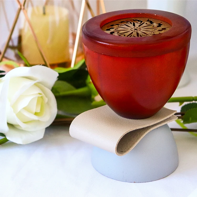 Creative Design Wooden Incense Burner Bakhoor Burner Wood Arabic Censer Incense Holder