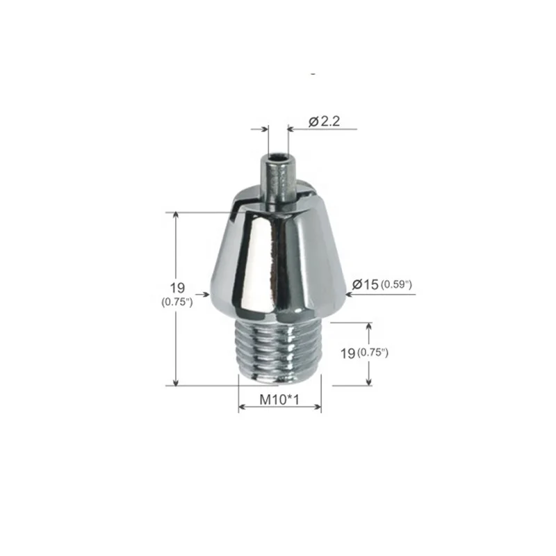 Customized Size mushroom style steel wire rope clamp hanging lights parts