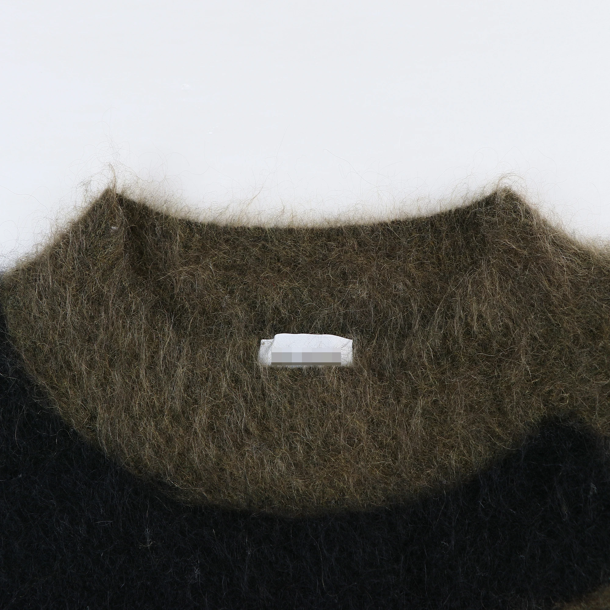 2022  New Fashion Mohair Jacquard Loose Irregular Poncho Women Knit Cloak Shawl Pullover Sweaters