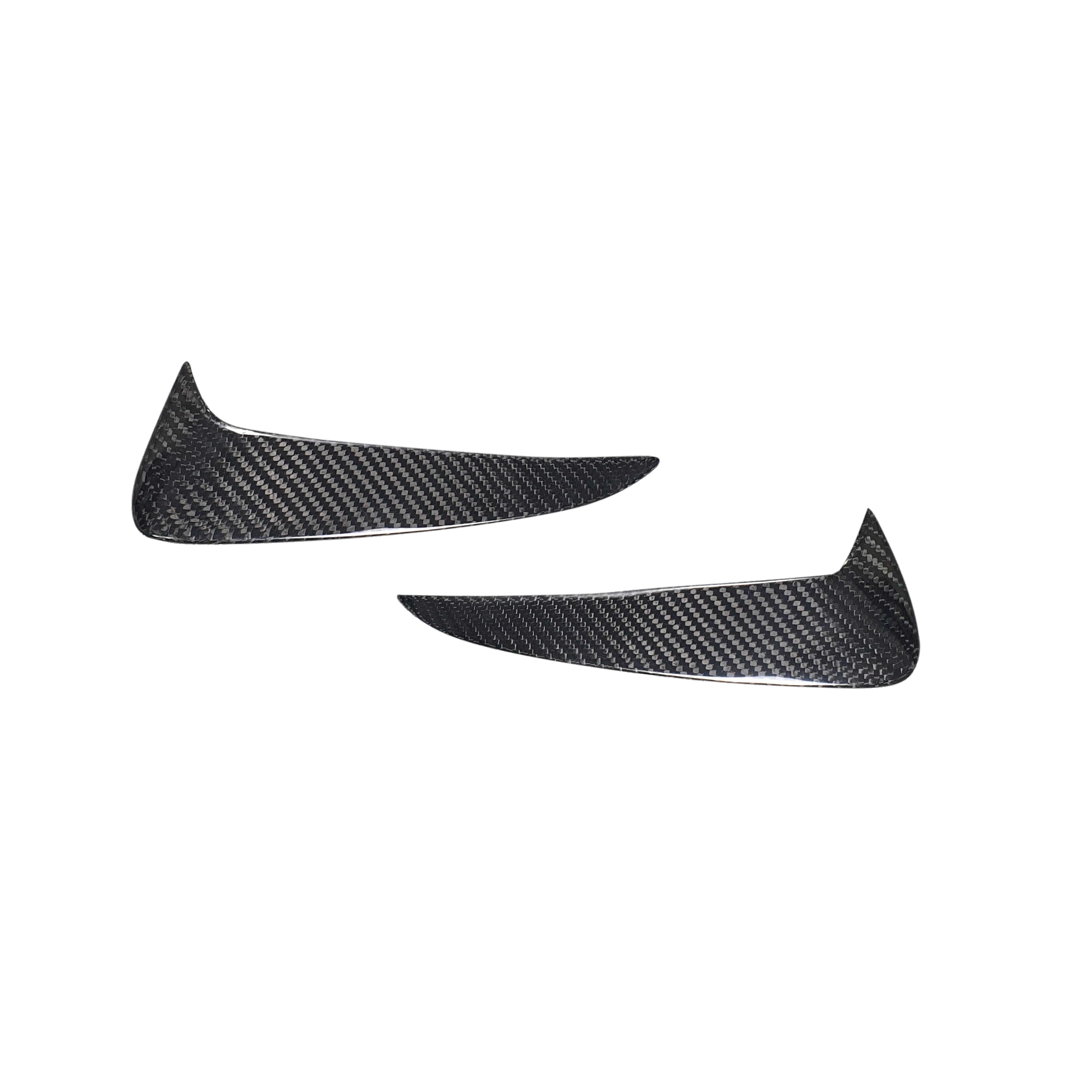 High quality carbon fiber rear bumper fins for W205 fitment perfect
