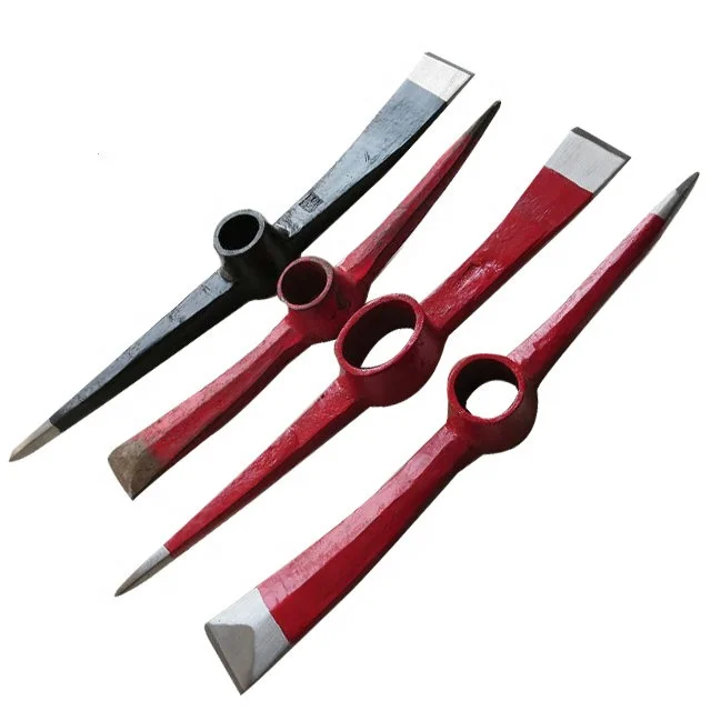 P404 FORGED STEEL PICK WITH FIBERGLASS HANDLE GARDEN STEEL PICKAXES SPECIFICATIONS PICK AXE MATTOCK HEAD