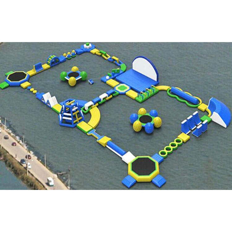 Popular Adults Sport Aqua Water Fun Park Game Inflatable Water Obstacle Course