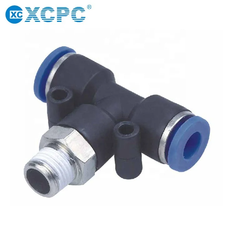 High Quality Wholesaler PV Plastic Tube 90 One Touch Right Angle Elbow Pneumatic Fittings