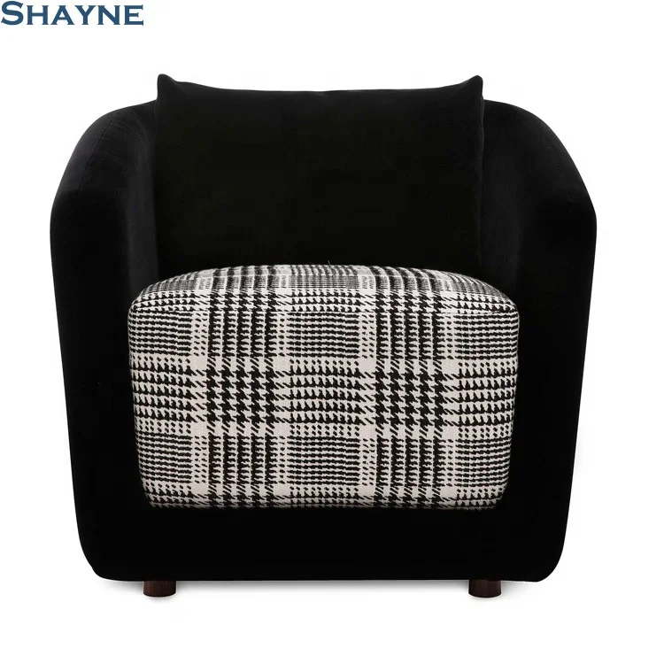 KT Shayne Furniture Public Company Design Outstanding High Quality Modern Living Room Corner Fabric Classic Single Sofa Chair