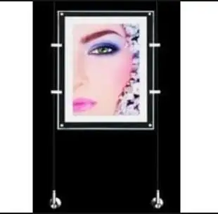 OEM Хрустальная световая Рамка для рекламы с питанием от батарейки очень тонкая светодиодная Для маркетинговой