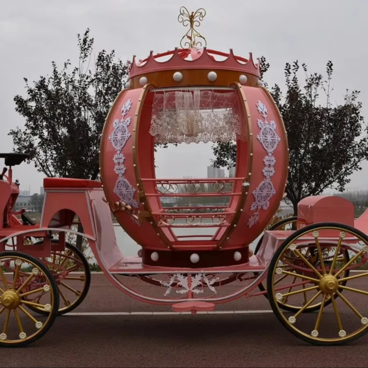 Cinderella horse carriage for sale Factory Price Hollow pumpkin carriage Customized Beautiful modern horse carriage