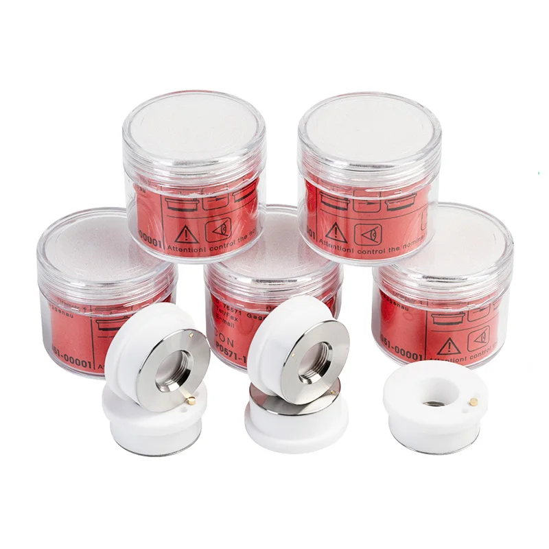 Raytools Laser Equipment Parts D32 Laser Ceramic M11M8 Thread Fiber Laser Ceramic Rings for Cutting Machine