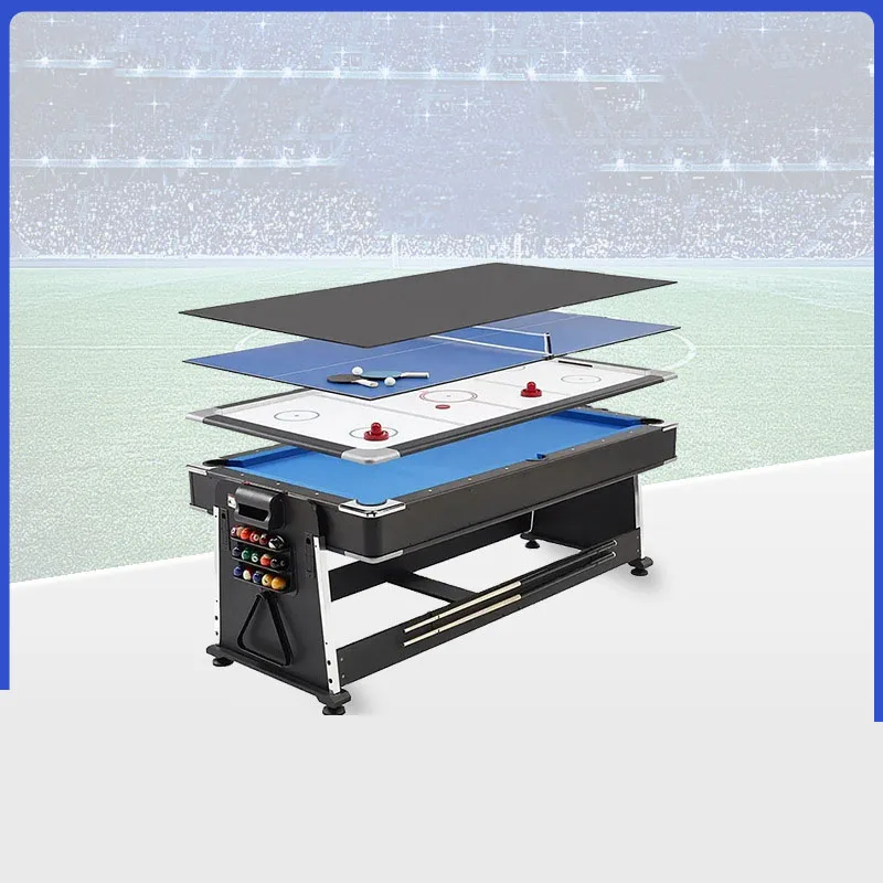 New Arrival 4 In 1 Modern Multi Game Billiard Pool Table With Air Hockey Table Tennis Table