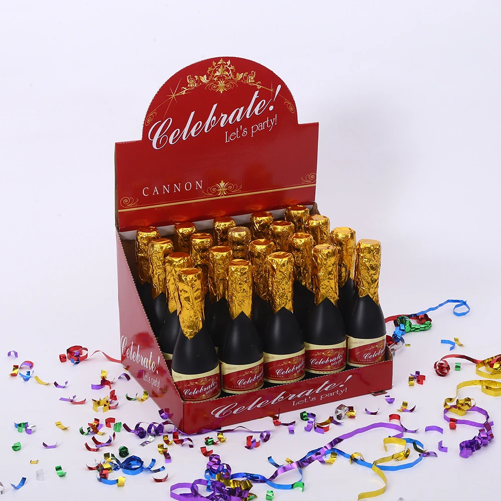 mini champagne bottle party popper