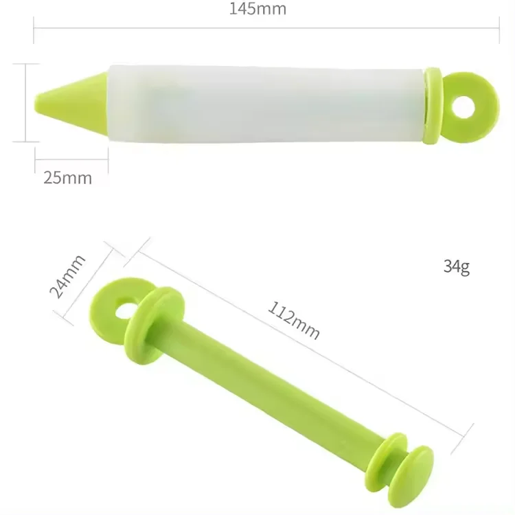 4 pcs Cake Tools Decoration food writing pen DIY silicone decoration pen Tools Cake Decorating Pen Sustainable Cake tool set