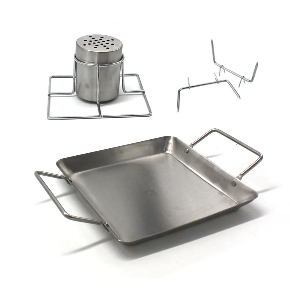 Stainless Steel Beer Can BBQ Chicken Holder, Vertical Chicken Roster Rack BBQ Stand