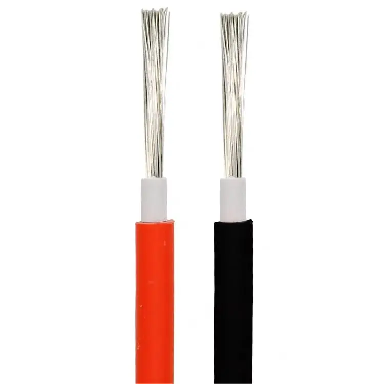 TUV Approval XLPO Insulated Tinned Copper Solar Wire 4MM 6MM 10MM 16MM 25MM 35MM PV Cable DC Solar Power Cable