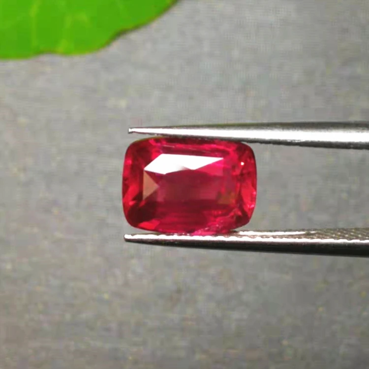 Beautiful Red Color Ruby Loose Stone Jewelry 3.1ct Natural Unheated Ruby Gemstone