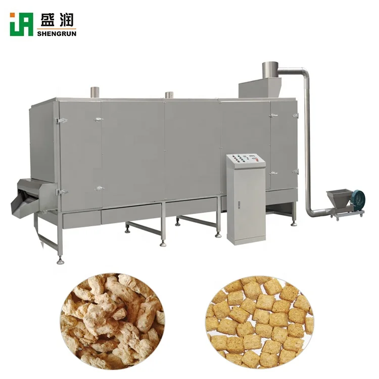 Twin Screw Full Automatic Tvp Textured Soy Protein Extruder Texture Soy Protein Machinery Processing Line