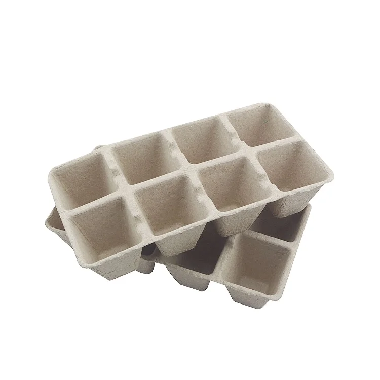 Biodegradable Transplanter Pulp Paper Flower Plant Peat Pots Tray Planting Pots For Seedling Prices Wholesale