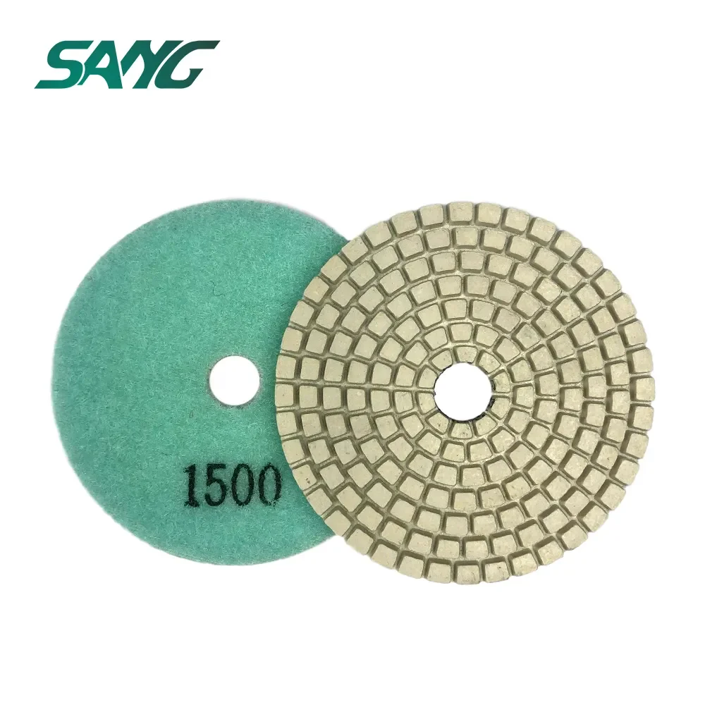 4 Inch 100mm Abrasive Polishing Pad For Concrete Ceramic Stones