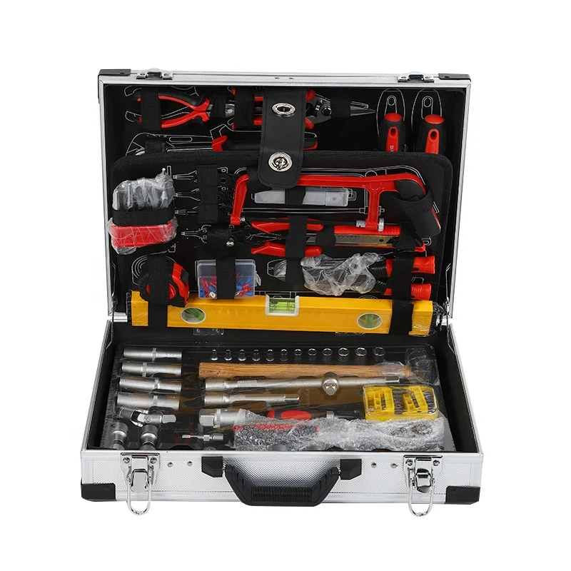 
Pashional high quality diy tools 139pcs mechanic tool kit cpmplete with aluminum box 