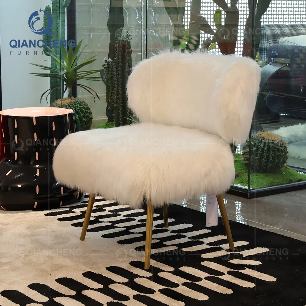 Wholesale home furniture indoor scandinavian white feather comfortable lounge living room accent chairs