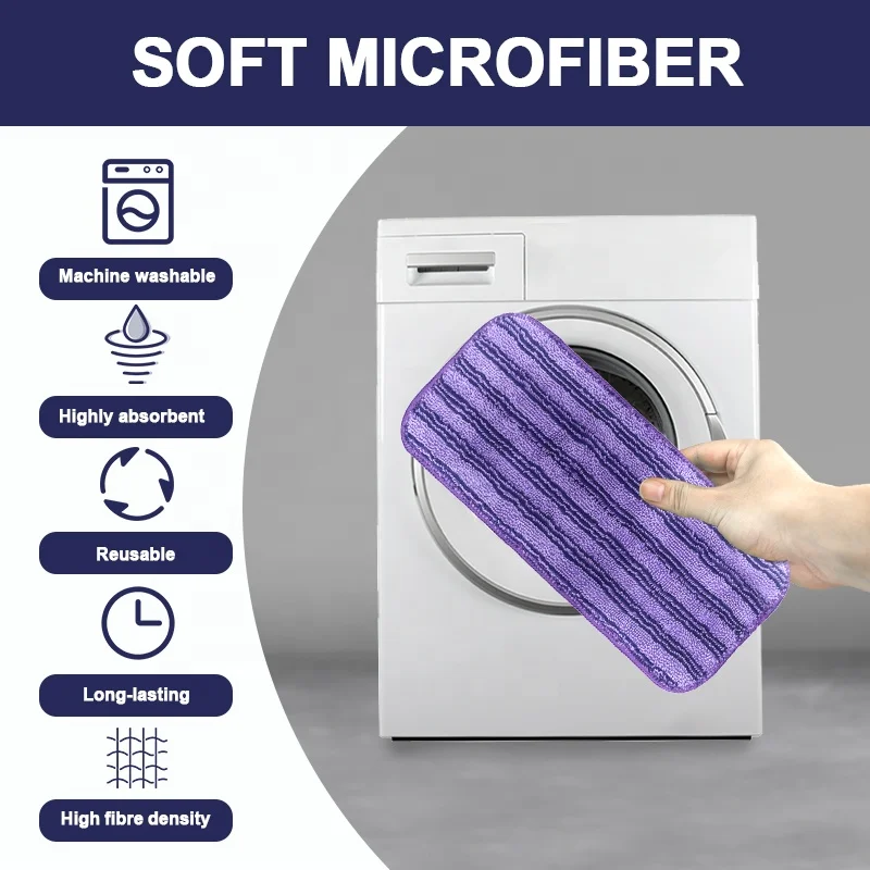 Fit for Swiffer High Quality Wet/Dry Floor Cleaning Refill Mop Washable Dual-action Mop Pad