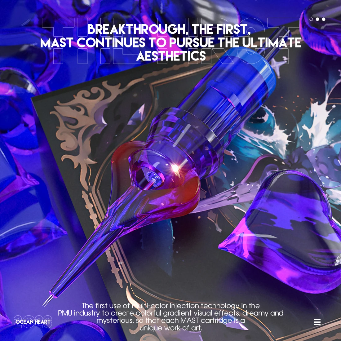 Mast Ocean Heart Permanent Makeup Tattoo Cartridge Needles Box of 20