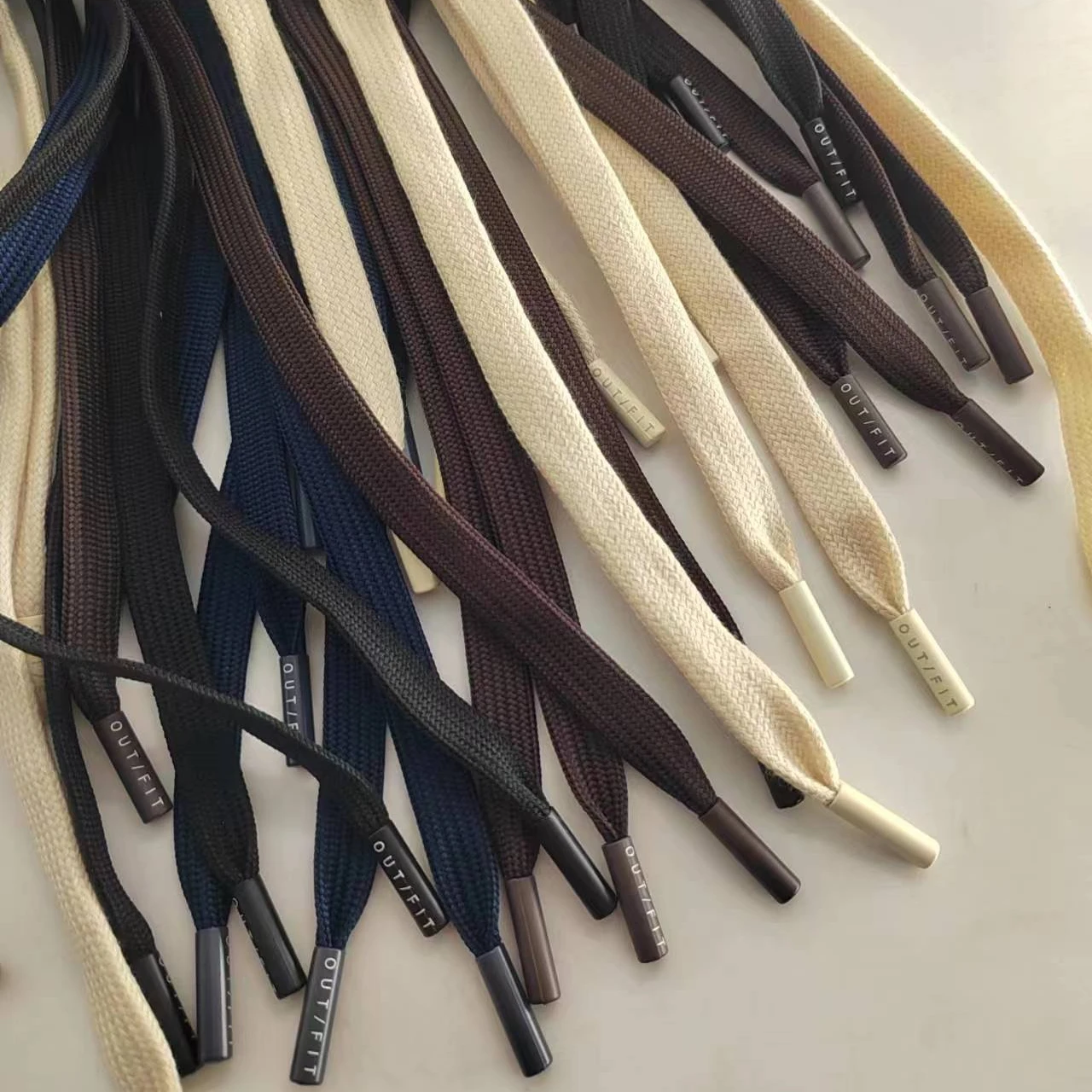 Hoodie Custom Cords flat polyester hoodie drawstring cord  for hoodies