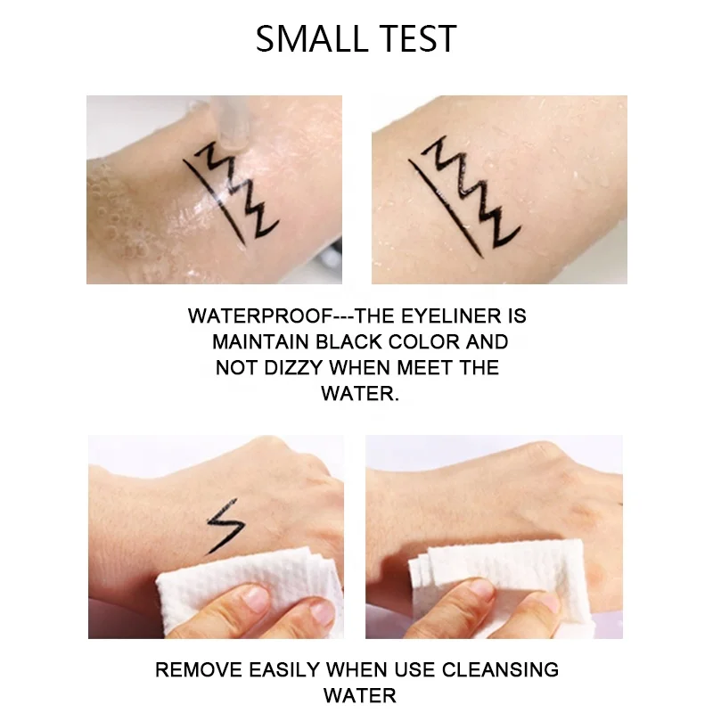 Factory Wholesale Gold Hyper Impact Liner Long Lasting Smudge Free Waterproof Black Liquid Eyeliner