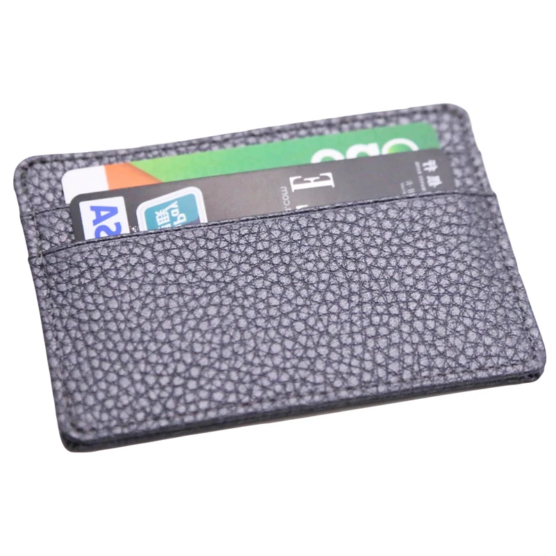 Low Minimum Quantity Genuine Rfid ID Wallet Men Leather Card Holder Credit