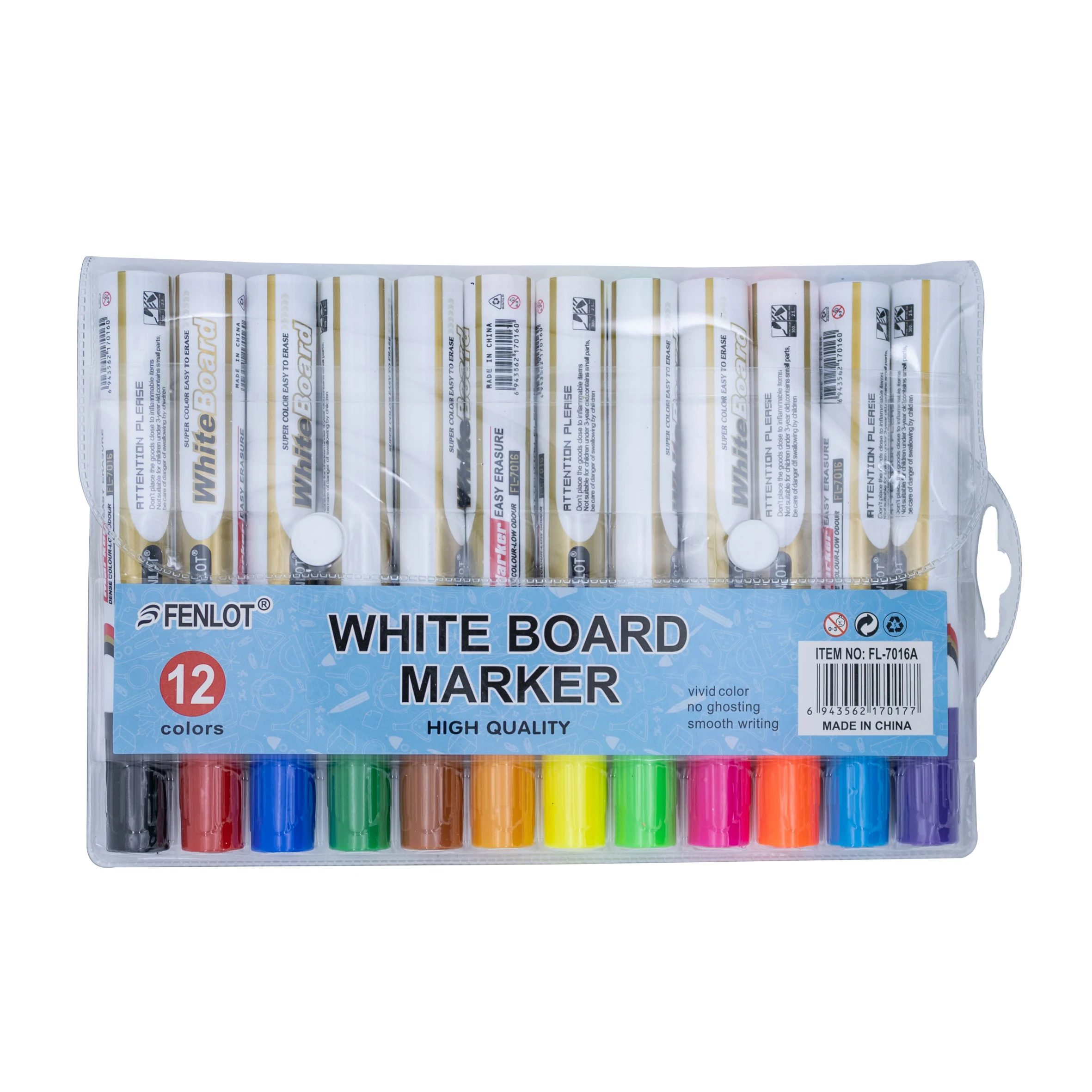 Best Selling 3 Colors with erase Dry Erasable Marker Pen Custom Logo Whiteboard Pen for School/Office