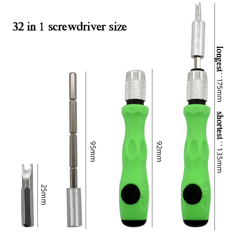 Precision Screwdriver Set 32 in 1 Mini Screwdriver Pocket Hand Screwdriver Tool Set