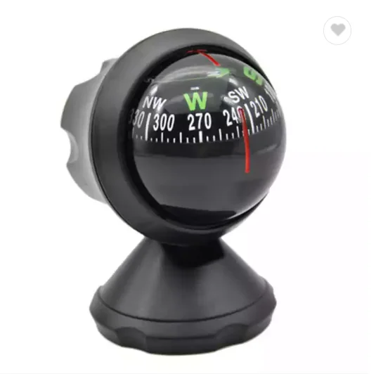 Multifunctional Universal Car Compass Pocket Mini Ball Dash Dashboard Car Mount Navigation Compass Camping Hiking Compass