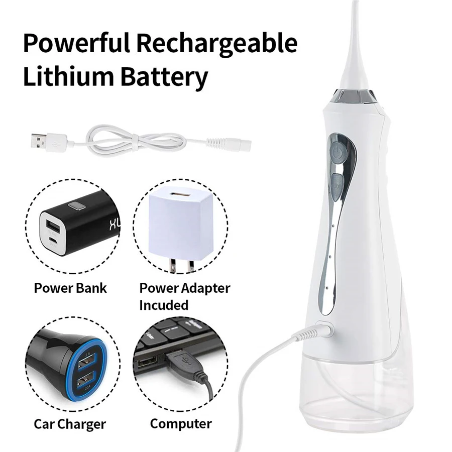 Tooth Cleaner Cordless Water Flosser High Pulse Portable Oral Irrigator Water Flossers