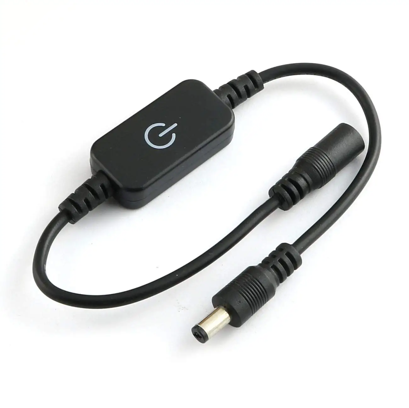 eSann LED Dimmer,LED Single Color Dimmer Controller DC 12V,Black DC Mini LED Dimmer Touch Switch