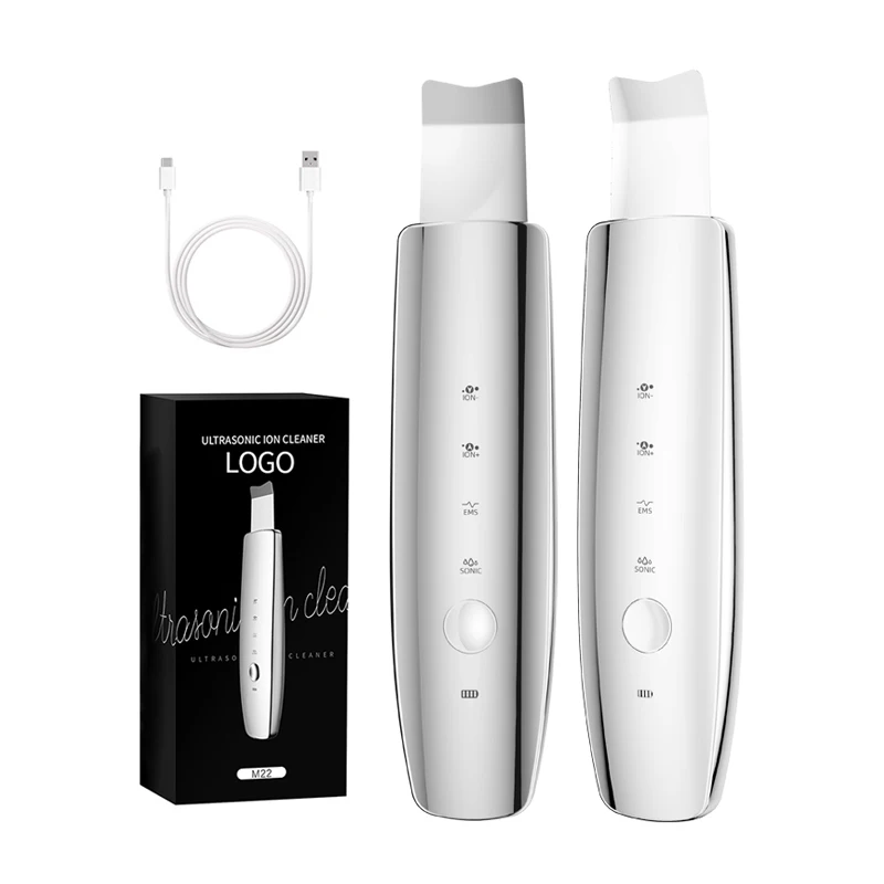 Electric facial skin peeling professional sonic cleaning blackhead remover skin Spatula face ultrasonic skin scrubber