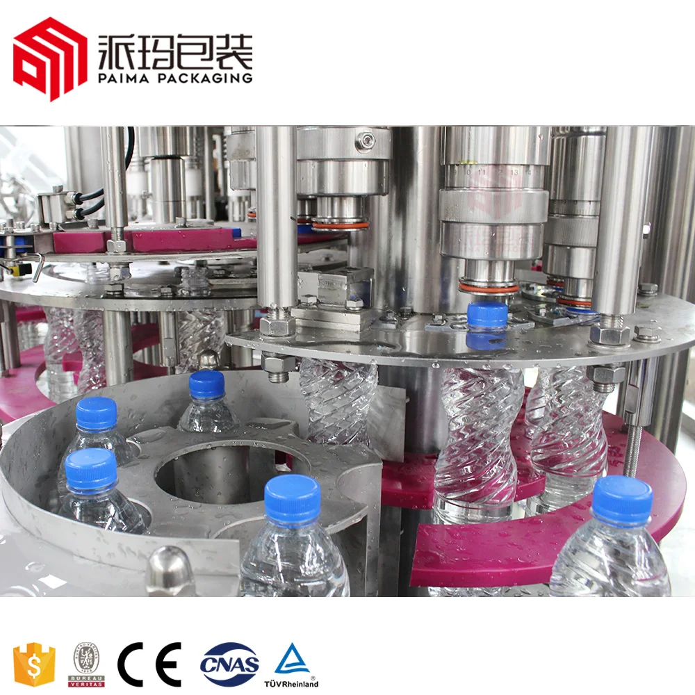 Automatic Plastic Gallon Disposable Bottle Washing Filling Capping 5 10 19 Liters Water Filler Bottler Machine