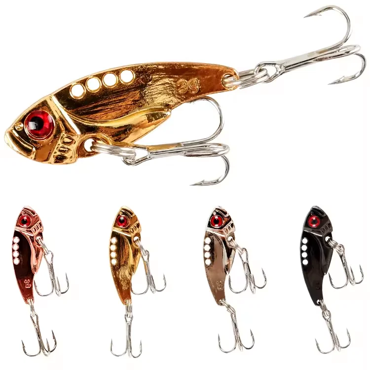 Fishing Lures Wobble Rotating Metal Vib Vibration Bait Winter Fishing 3g 7g 10g Artificial Hard Baits Beak Lure Fishing Tackle