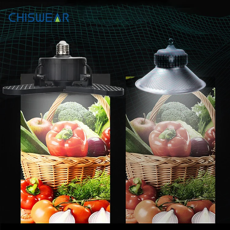 Chiswear 80W 80W E27 LED Garage Light Bulbs Deformable Super Bright Ceiling Fixture Shop Lamp