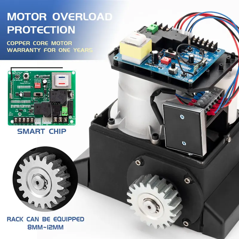 1-1 800 кг мотор для раздвижных ворот дистанционное управление набор для открывания раздвижных ворот автоматический Открыватель дверей