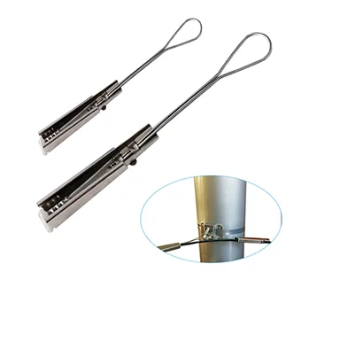 FTTH ADSS круглый кабельный зажим, хомут для крепления кабеля