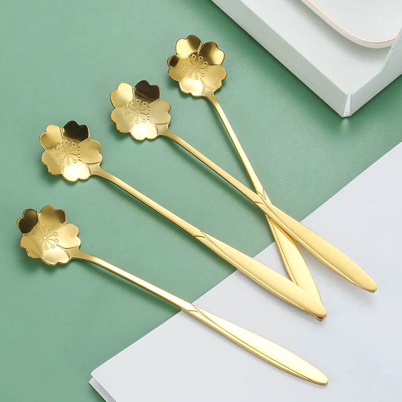 Support customization guests wedding souvenirs stainless steel 2-piece set coffee spoon