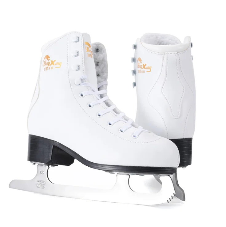 
PVC children and adult warm and velvet figure ice skate for beginners 