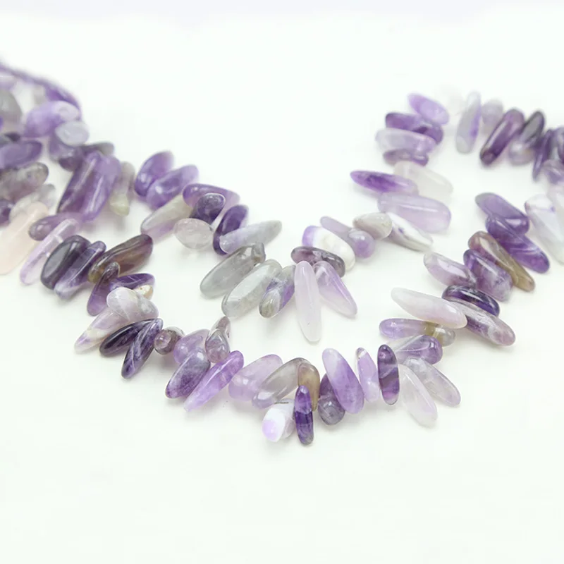 Natural Amethyst Spike Beads for gemstone jewelry