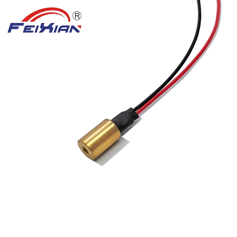 High Coaxiality & Concentricity 6X9mm650nm1mW 5mW Red Laser Module Laser Head for Dot-Dotting Copper-Shell