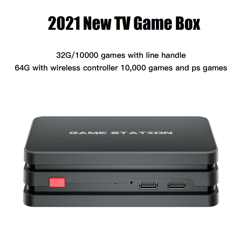 10000 Games PC Gamepad M8 Plus 4K HD Android Tv Box Arcade Game Stations Gamepad TV 32G/64G Retro Video Game Console for PS3