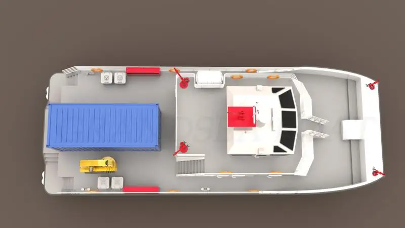 Алюминиевая лодка Grandsea 70ft для пожарной перевозки катамарана, производитель Китай