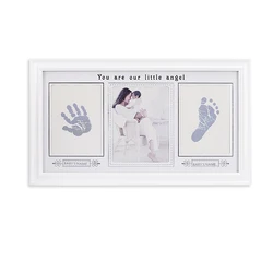 HOFINE Design Handprint Footprint Keepsake Clay Kit with Included Safe Clean-touch Ink First Year Photo Frame Hot Sale New Baby