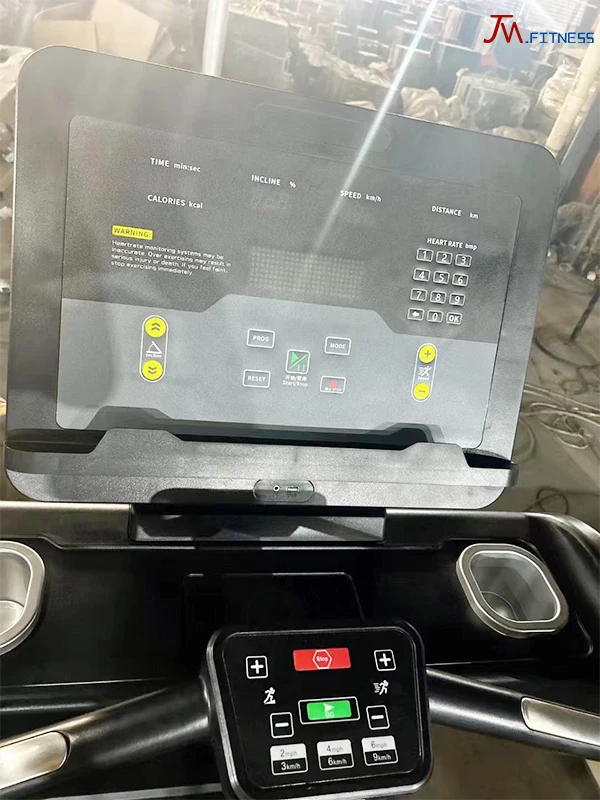 Sports commercial fitness gym running machine sports damper treadmill with wireless charging