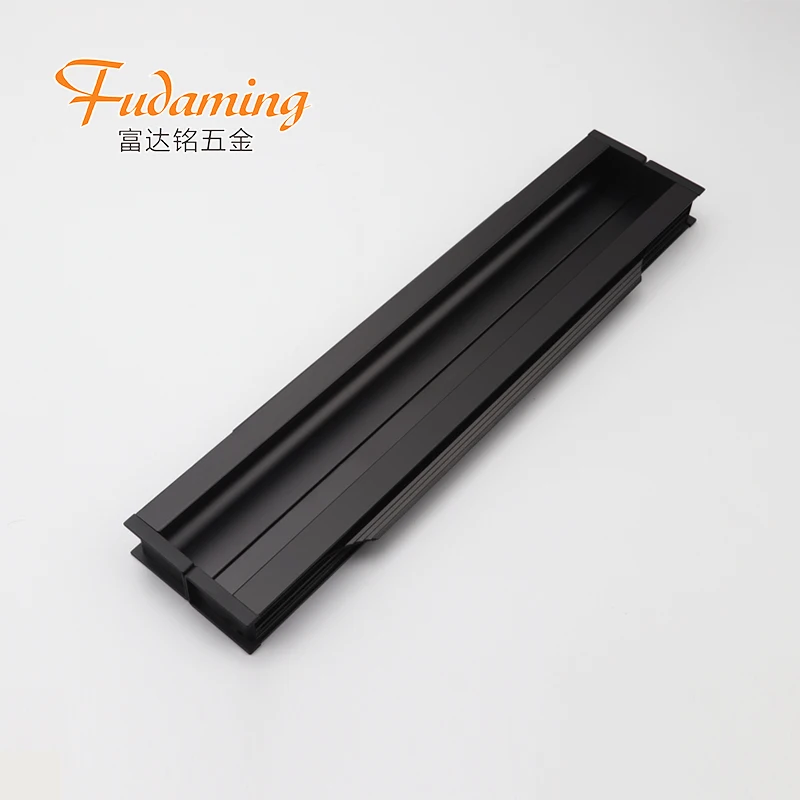 
aluminum alloy invisible recessed long handle for wardrobe drawer cabinet door 9008 